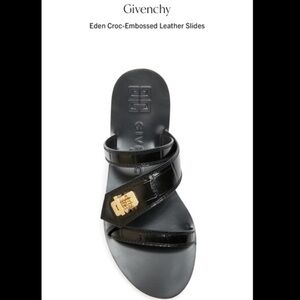 Givenchy Eden Croc Lock Slide Sandal